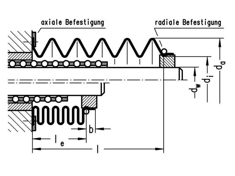 Chrome Leather Bellow 